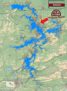 Eufaula Lake LTRV Location